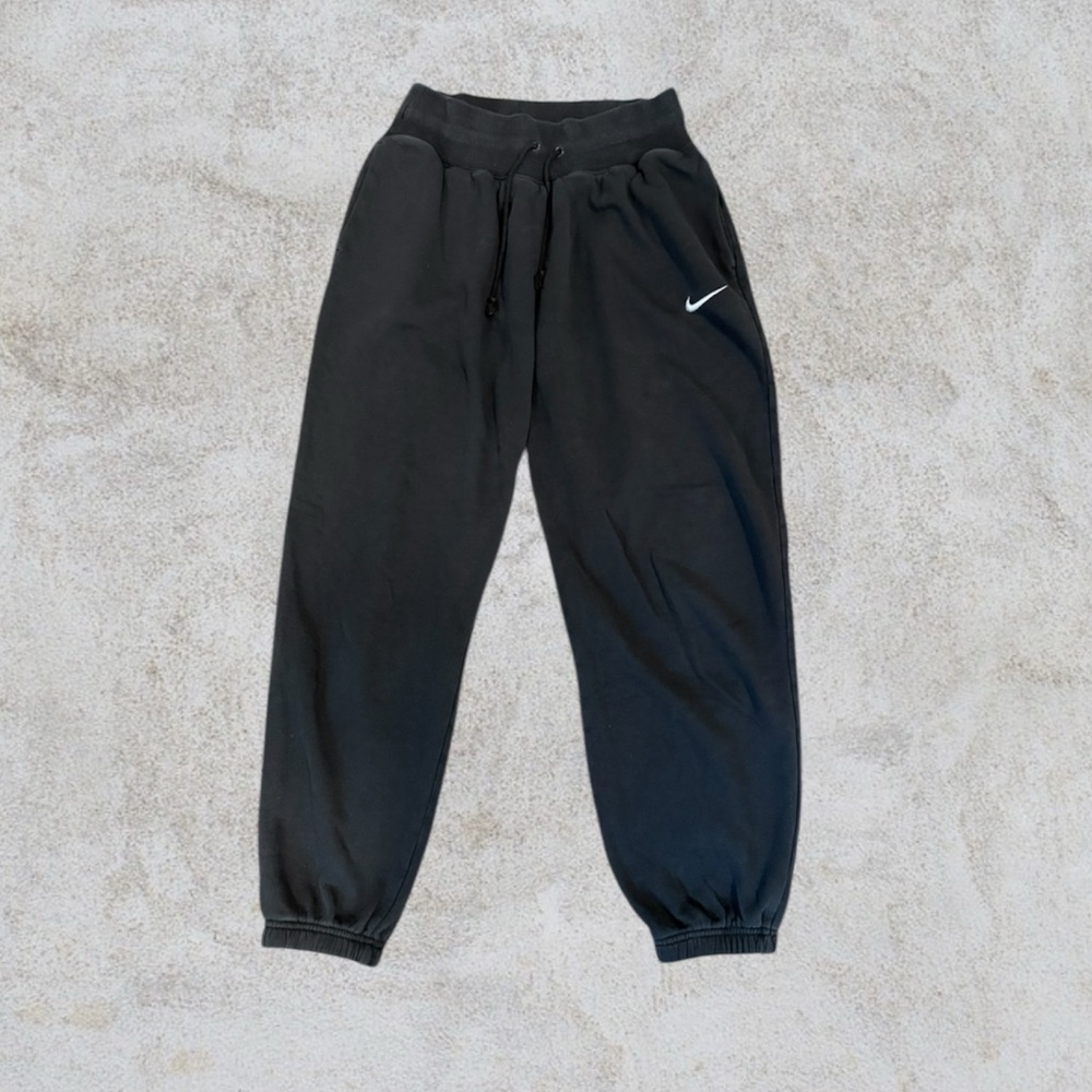Nike Black Joggers with White Logo